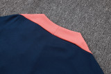 2025-26 Kids Barcelona royal blue Half Pull Training  suit