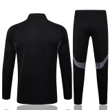 2025-26 Kids Real Madrid Jacket Black Training Suit