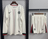 2025-26 Mens Chelsea away Long Sleeve Shorts Training Suit