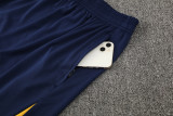 2025-2026  Mens Atletico Madrid yellow Blue Training Short Suit