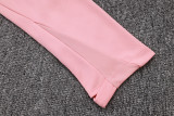 2025-26 Kids Barcelona pink Half Pull Tracksuit suit
