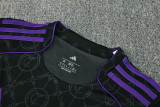 2025-26 Mens Real Madrid black vest Training Short Suit