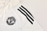 2025-26 Mens Manchester United white windbreaker suit