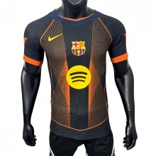 2025-26 Mens Barcelona yellow-orange- black Special Edition  Player  soccer jersey
