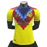 2025-26 Mens  Club America yellow Player  Soccer Jersey
