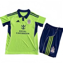 2025-26 Kids Fulham  away green Soccer Jersey