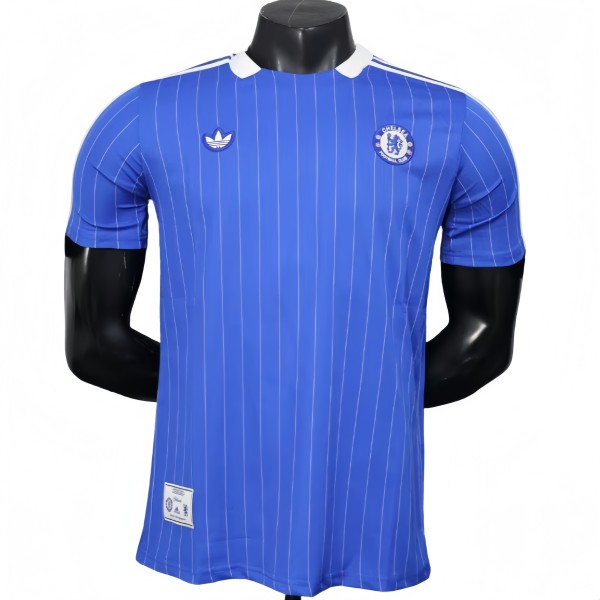 2025-26 Mens Chelsea casual style  Player  version blue Soccer Jersey