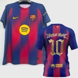 2025-26 Mens Barcelona Home Lamine Yamal #10 Kopa Trophy Fans Soccer Jersey