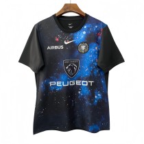 2025 Toulouse FC Home Black Rugby Jersey (圆领)