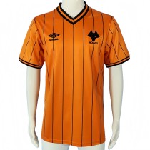 1985-1986 Mens  Wolves Home Retro Soccer Jersey