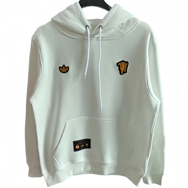 2025-26 Mens Manchester United White  hoody Hoodie Jersey
