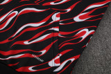 2025-26 Mens Manchester United Red Black Hoodie Tracksuit
