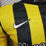 2025-26 Mens Ittihad home yellow  Player version soccer jersey