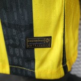 2025-26 Mens Ittihad home yellow  Player version soccer jersey