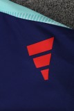 2025-26 Mens Flamengo sky blue Half Pull  Tracksuit