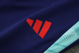 2025-26 Mens Flamengo royal blue Half Pull  Tracksuit