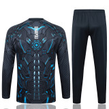 2025-26 Kids  Napoli half-pull Dark gray inkjet Tracksuit