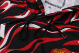 2025-26 Mens Manchester United Red Black Hoodie Tracksuit