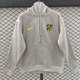 2025-26 Mens Atletico Madrid Grey hoody Hoodie Jersey