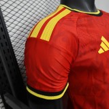 2026-27 Player version Mens Belgium home red soccer Jersey