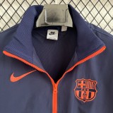 2025-26  Mens Barcelona Royal Blue Orange  Windbreaker