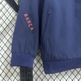 2025-26  Mens Barcelona Royal Blue Orange  Windbreaker