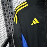 2025-26 Mens Manchester United black blue and yellow windbreaker