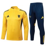 2025-26 Mens Boca Juniors Yellow Half Pull Tracksuit #B25109