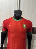 Player version Mens Morocco home soccer Jersey 2526