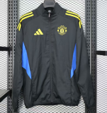 2025-26 Mens Manchester United black blue and yellow windbreaker