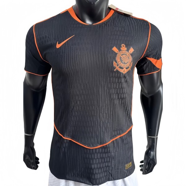 2025-26 Mens Corinthians Third Away black  Player version Soccer Jersey