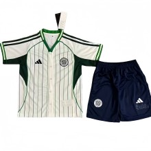 2025-26 Kids Celtic White Casual Edition Baseball Jersey