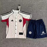 2025-26 Kids River Plate White Casual Edition  Baseball Jersey