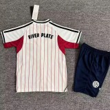 2025-26 Kids River Plate White Casual Edition  Baseball Jersey