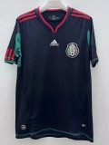 2010 Mens Mexico Black Retro Soccer Jersey