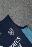 2025-26 Mens Arsenal Royal blue vest Training Short Suit