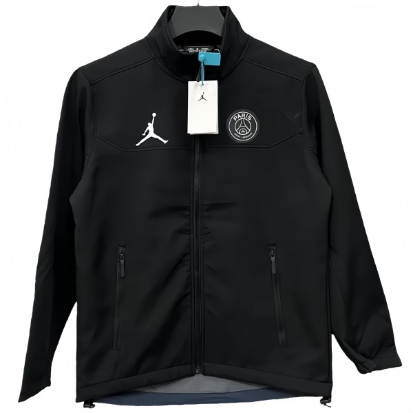 2025-26 Mens PSG Jordan Black Outdoor windbreaker