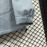 2025-26 Mens PSG Light blue Outdoor hooded windbreaker