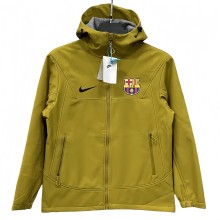 2025-26  Mens Barcelona  Khaki  Outdoor Windbreaker
