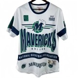 2026 Dallas Mavericks White Retro High Quality Casual T-Shirt #MN