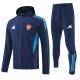 2025-26 Mens Arsenal Royal blue Hoodie jacket Tracksuit suit