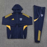 2025-26 Mens Boca Juniors  Royal blue Hoodie Jacket Tracksuit