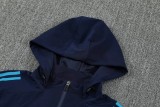 2025-26 Mens Arsenal Royal blue Hoodie jacket Tracksuit suit