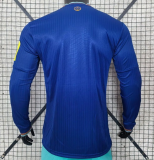 2025-26 Mens Newcastle Third away blue  Long Sleeve  Player soccer Jersey