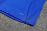 2025-26 Mens Real Madrid blue  Half-pull Tracksuit