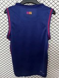 2025-26  Mens Barcelona Red Blue vest soccer  jersey