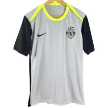 2025-26 Mens Sporting Lisbon  Grey soccer Jersey