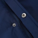 2025-26  Mens Manchester City  Royal Blue Hooded Windbreaker Fabric Cotton Coat
