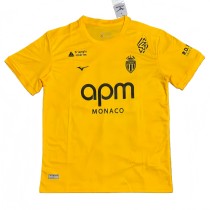 2025-26 Mens  AS Monaco Third  away  yellow soccer Jersey