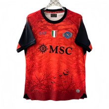 2025-26 Mens Calcio Napoli Orange Halloween Version  soccer jersey